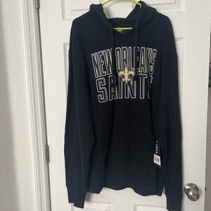 New Orleans Saints ’47 Hoodie 2XL XXL Black Gold NFL Licensed Pullover NFL NWT
